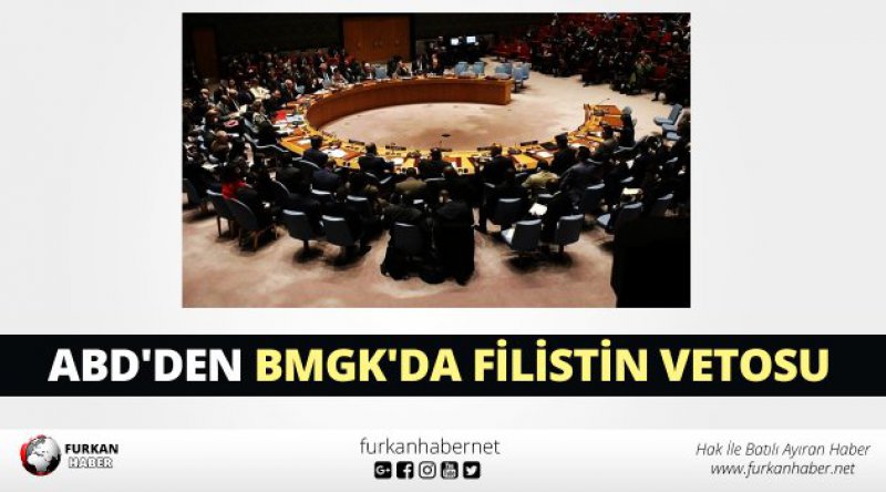 ABD'den BMGK&#39;da Filistin vetosu