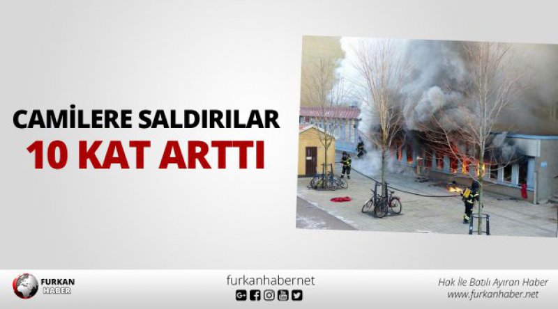 Camilere saldırılar 10 kat arttı