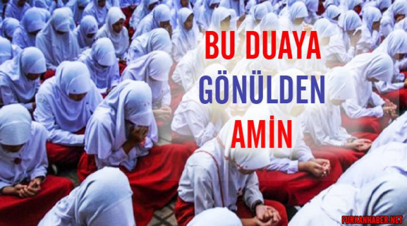 İlkokul öğrencilerinden Arakan Müslümanlarına dua