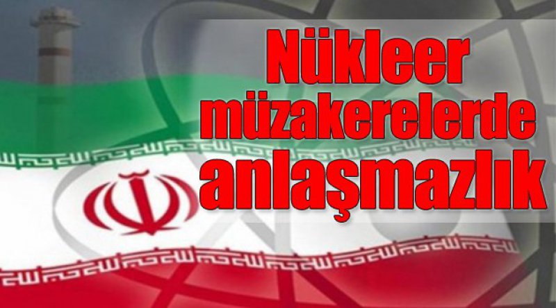 Nükleer müzakerelerde anlaşmazlık